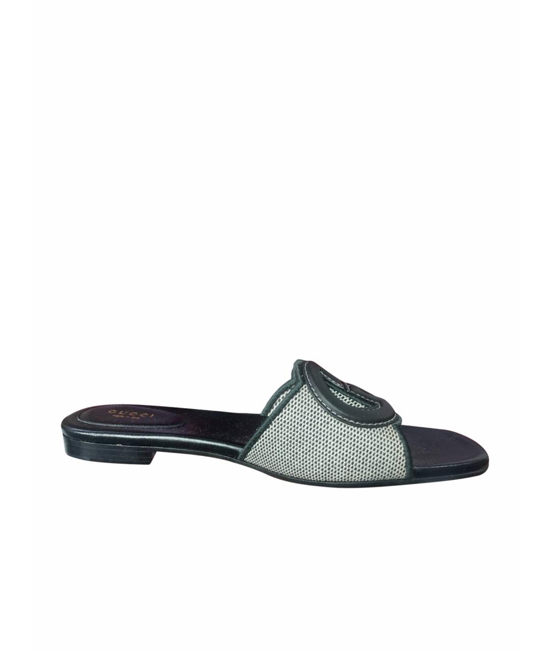 GUCCI Черные шлепанцы, фото 9