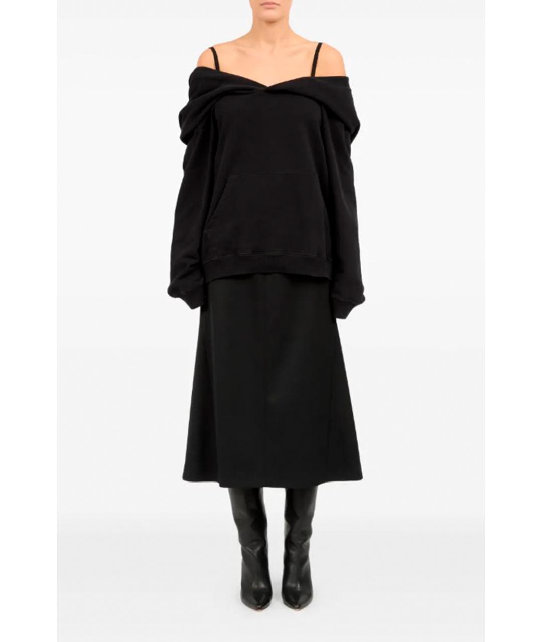 MM6 MAISON MARGIELA Черный хлопковый джемпер / свитер, фото 2