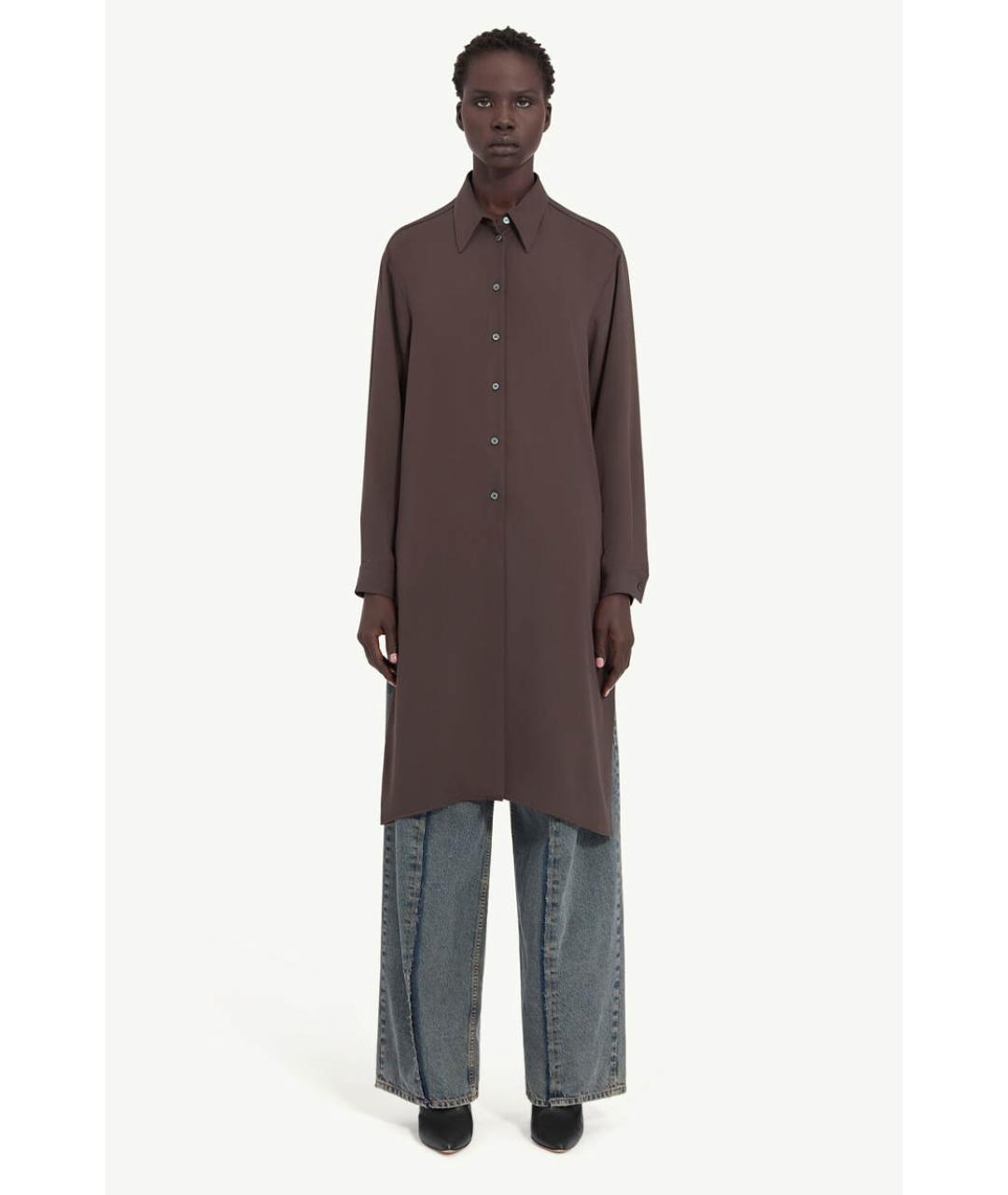 MM6 MAISON MARGIELA Коричневая рубашка, фото 4
