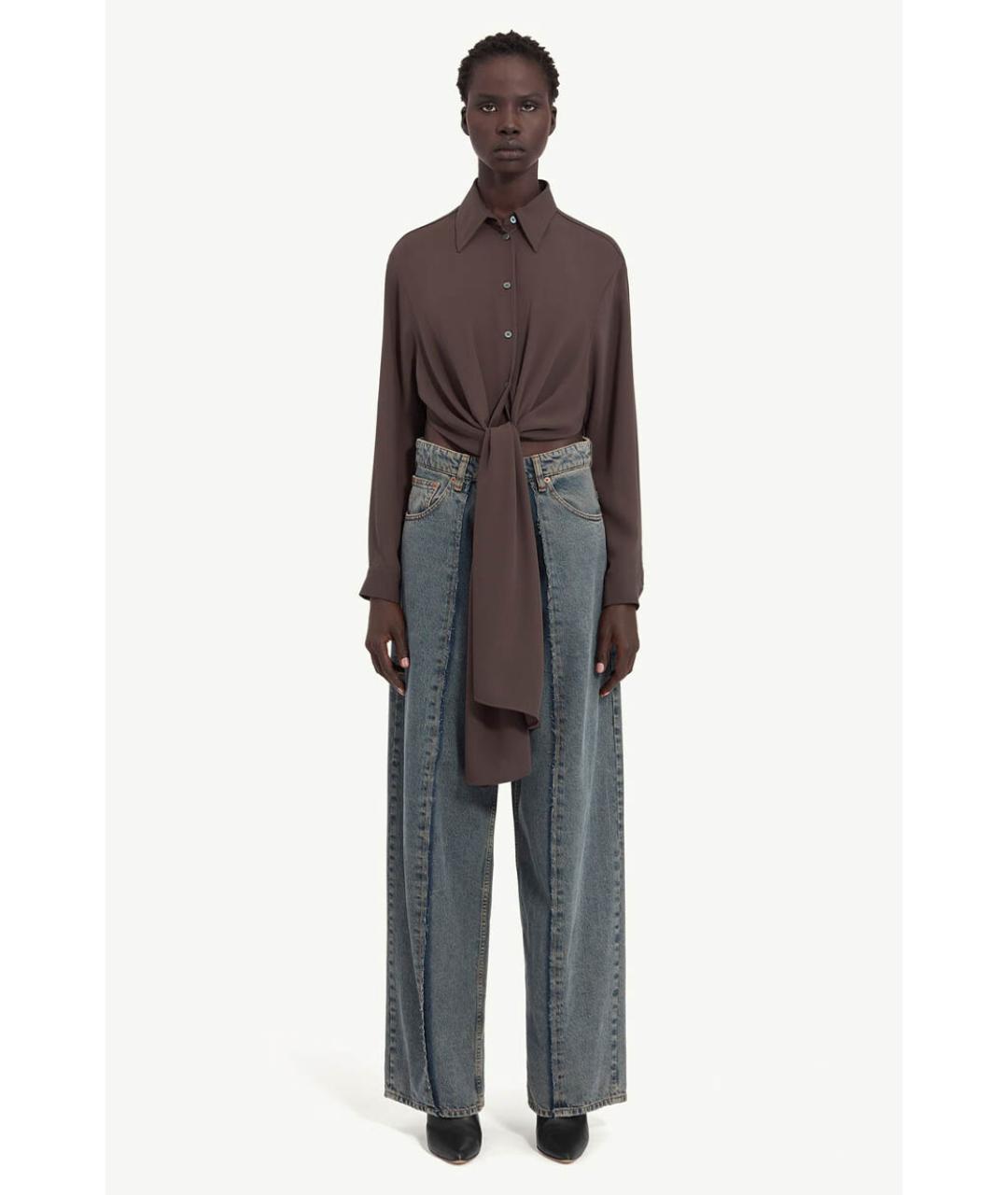MM6 MAISON MARGIELA Коричневая рубашка, фото 2