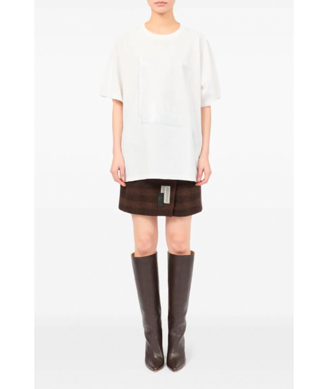 MM6 MAISON MARGIELA Белая хлопковая футболка, фото 2