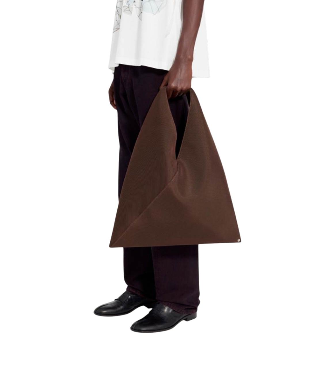 MM6 MAISON MARGIELA Коричневая сумка тоут, фото 4