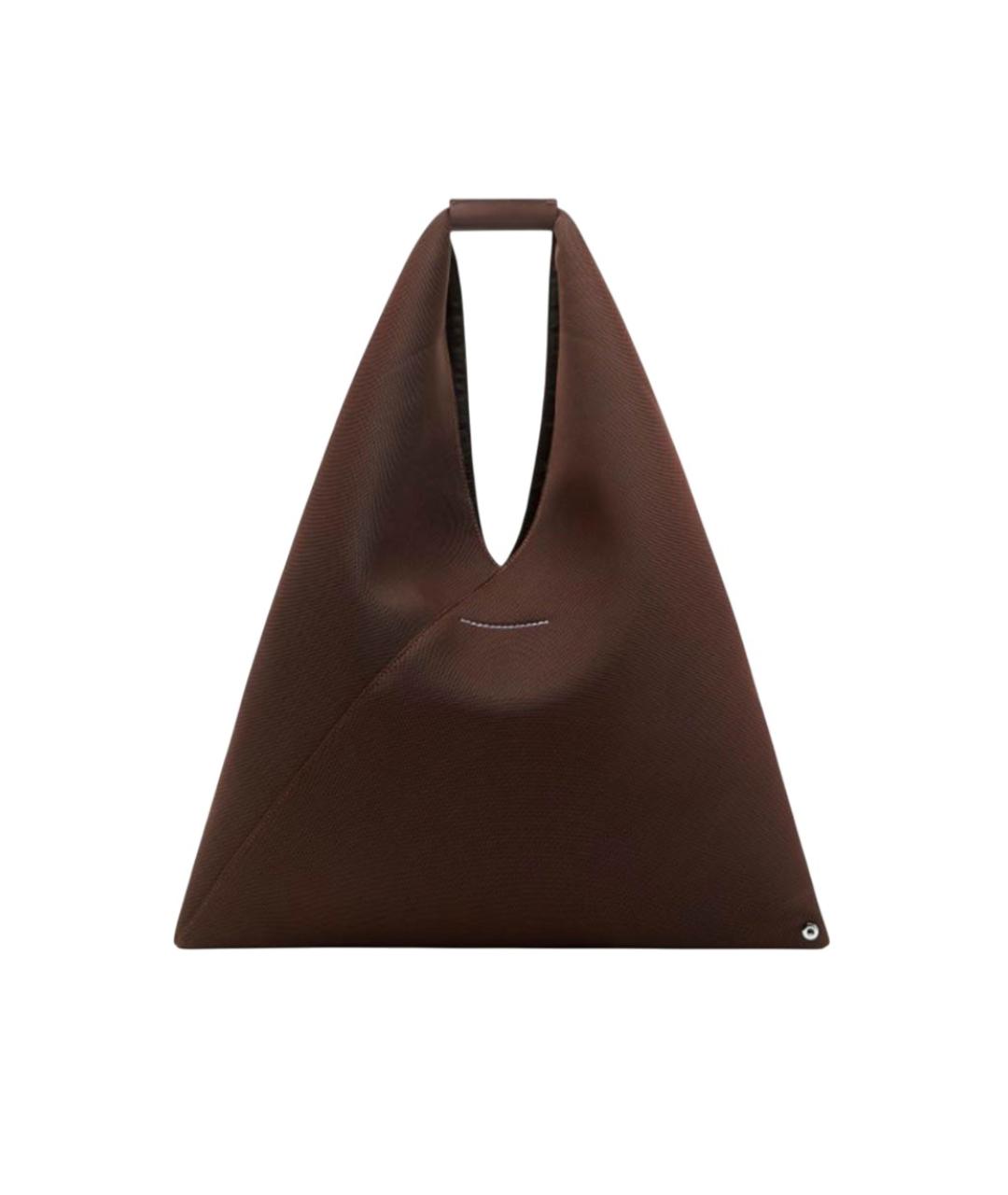 MM6 MAISON MARGIELA Коричневая сумка тоут, фото 3