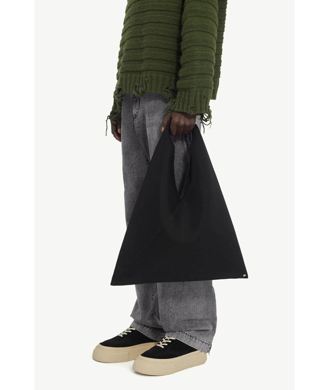 MM6 MAISON MARGIELA Черная сумка тоут, фото 4