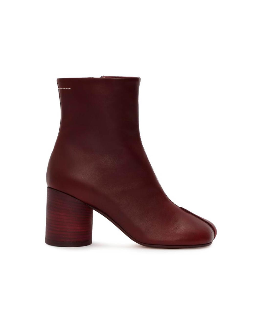 MM6 MAISON MARGIELA Бордовые ботильоны, фото 1