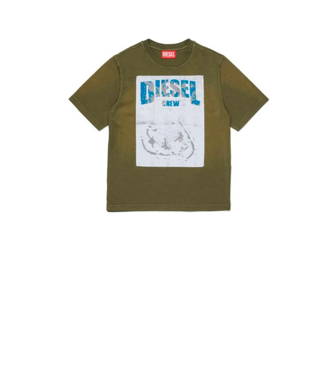DIESEL Зеленая детская футболка, фото 1