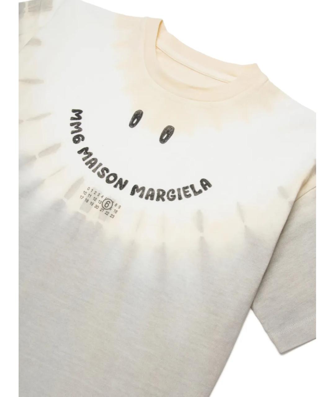 MAISON MARGIELA Бежевая детская футболка, фото 3