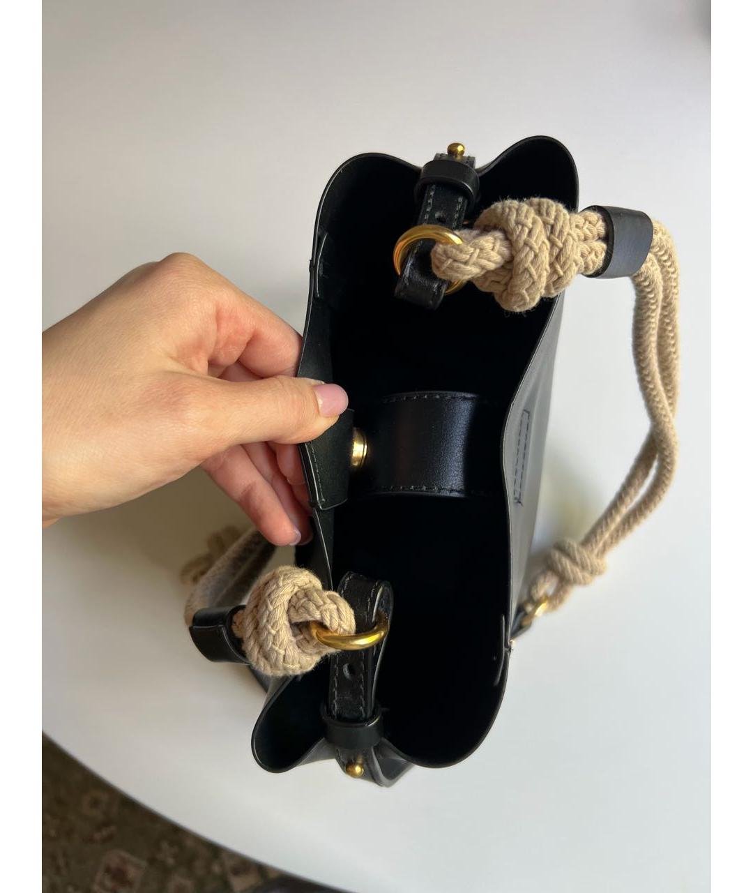 COCCINELLE Черная кожаная сумка через плечо, фото 4