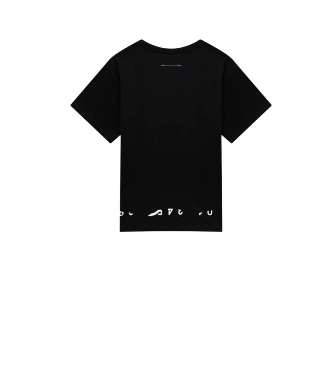 MAISON MARGIELA Черная детская футболка, фото 2