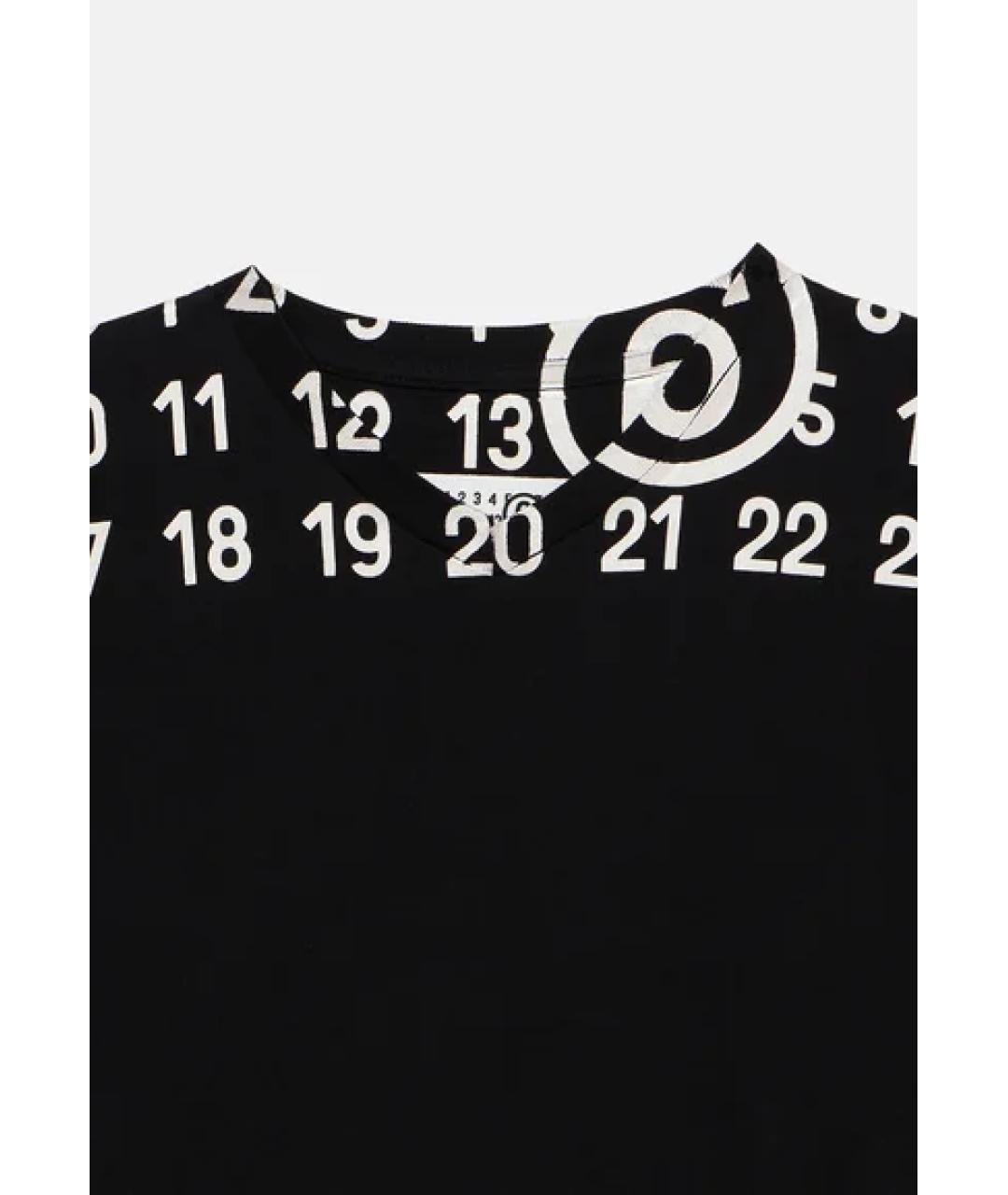 MAISON MARGIELA Черная детская футболка, фото 3