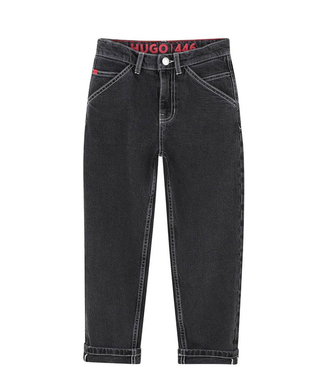 HUGO BOSS Черные детские джинсы, фото 3