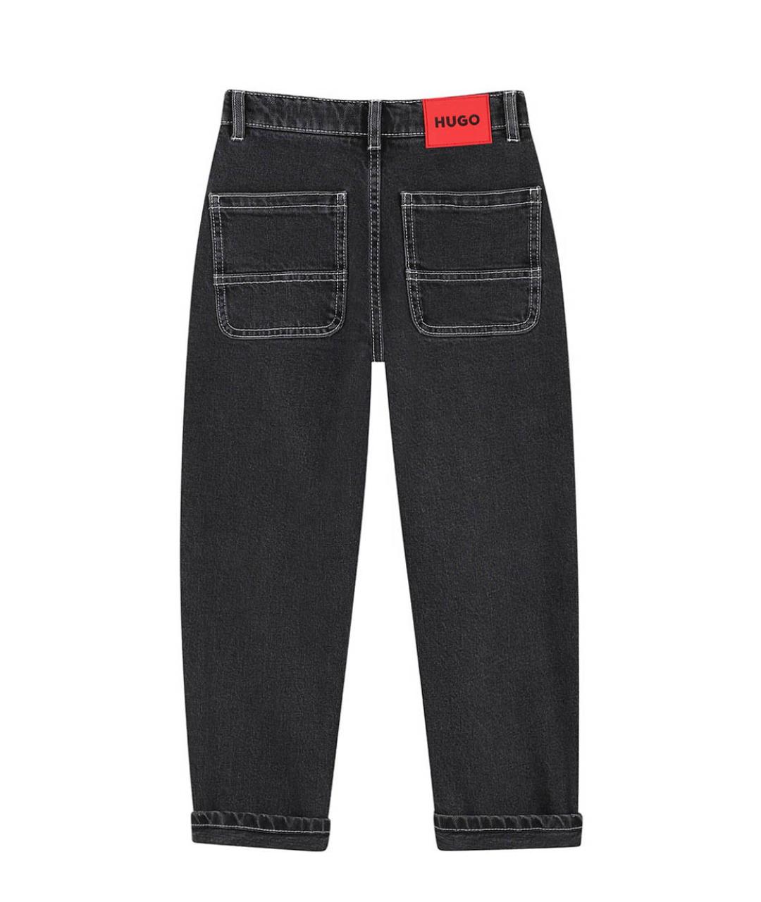 HUGO BOSS Черные детские джинсы, фото 2