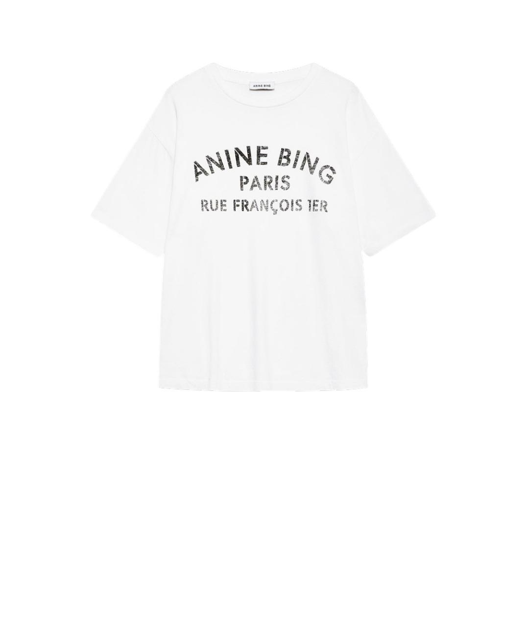 ANINE BING Белая футболка, фото 1