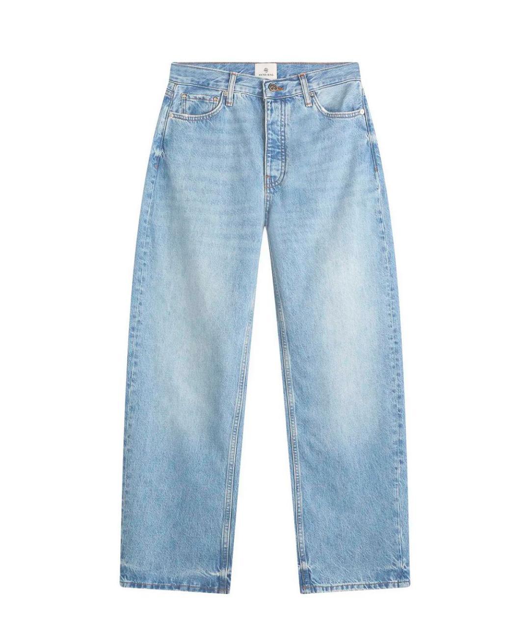 ANINE BING Голубые прямые джинсы, фото 3
