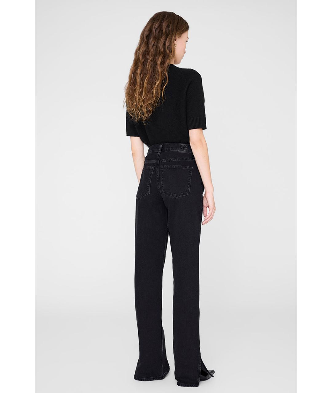 ANINE BING Черные прямые джинсы, фото 3