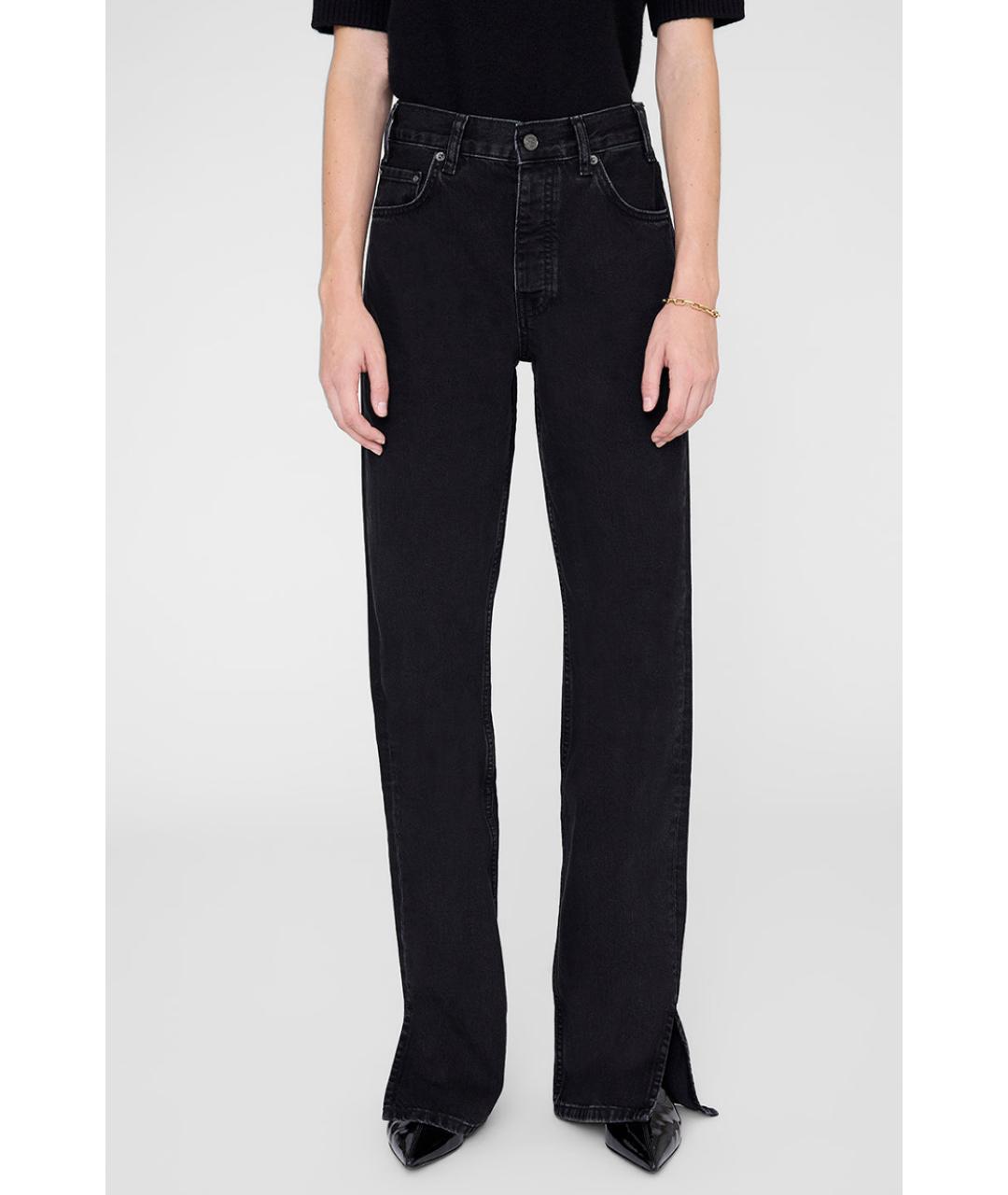 ANINE BING Черные прямые джинсы, фото 2