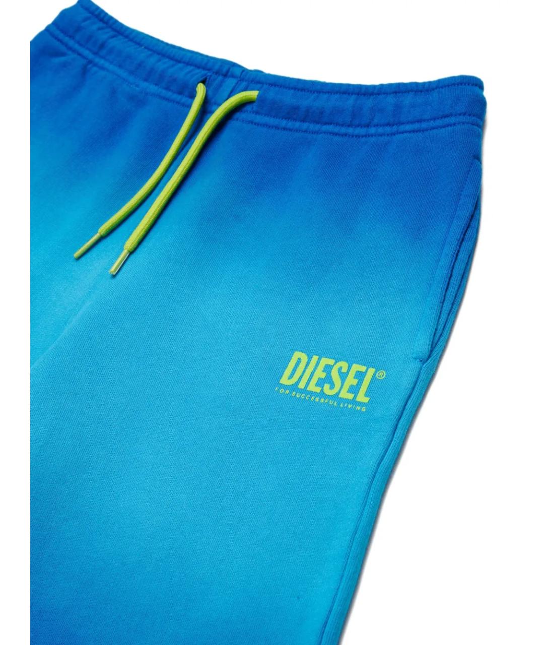 DIESEL Голубые хлопковые брюки и шорты, фото 4