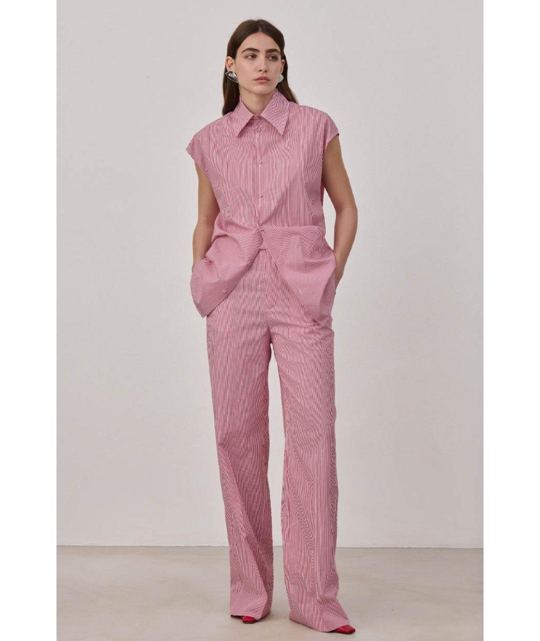 ARMARIUM Розовые прямые брюки, фото 3