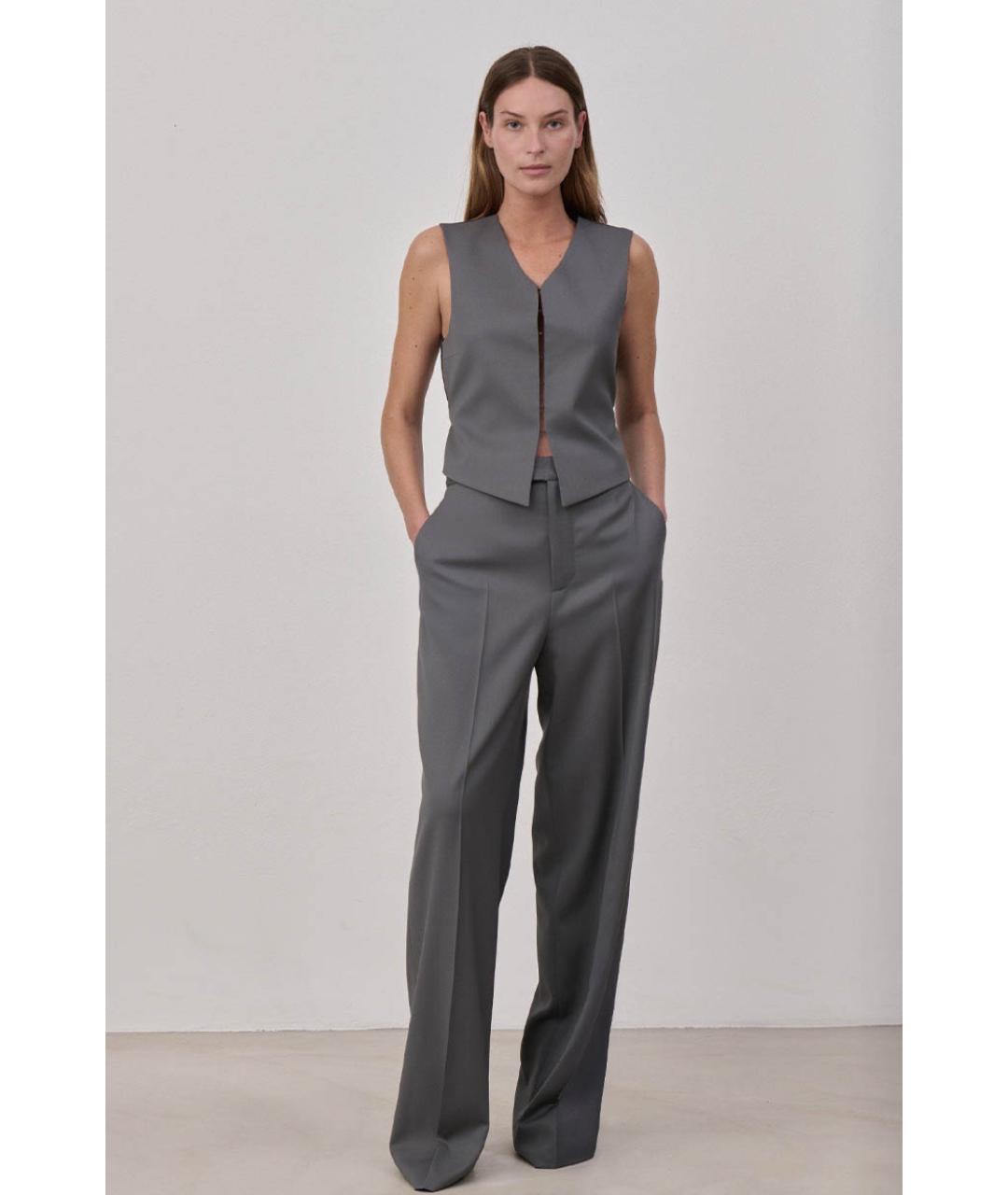 ARMARIUM Серые прямые брюки, фото 3