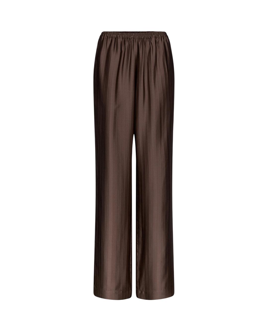 LOULOU DE SAISON Коричневые прямые брюки, фото 1