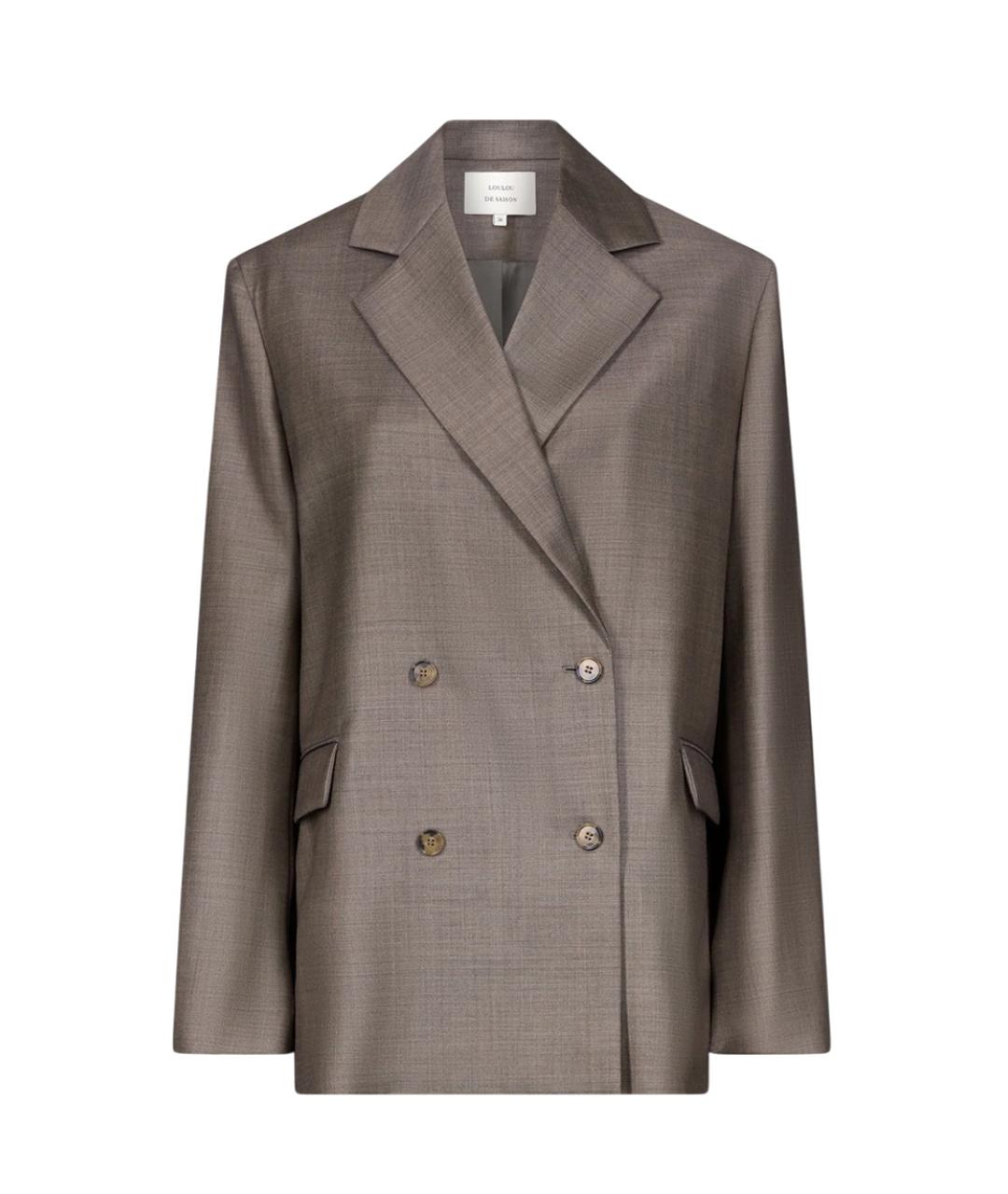 LOULOU DE SAISON Коричневый жакет/пиджак, фото 1