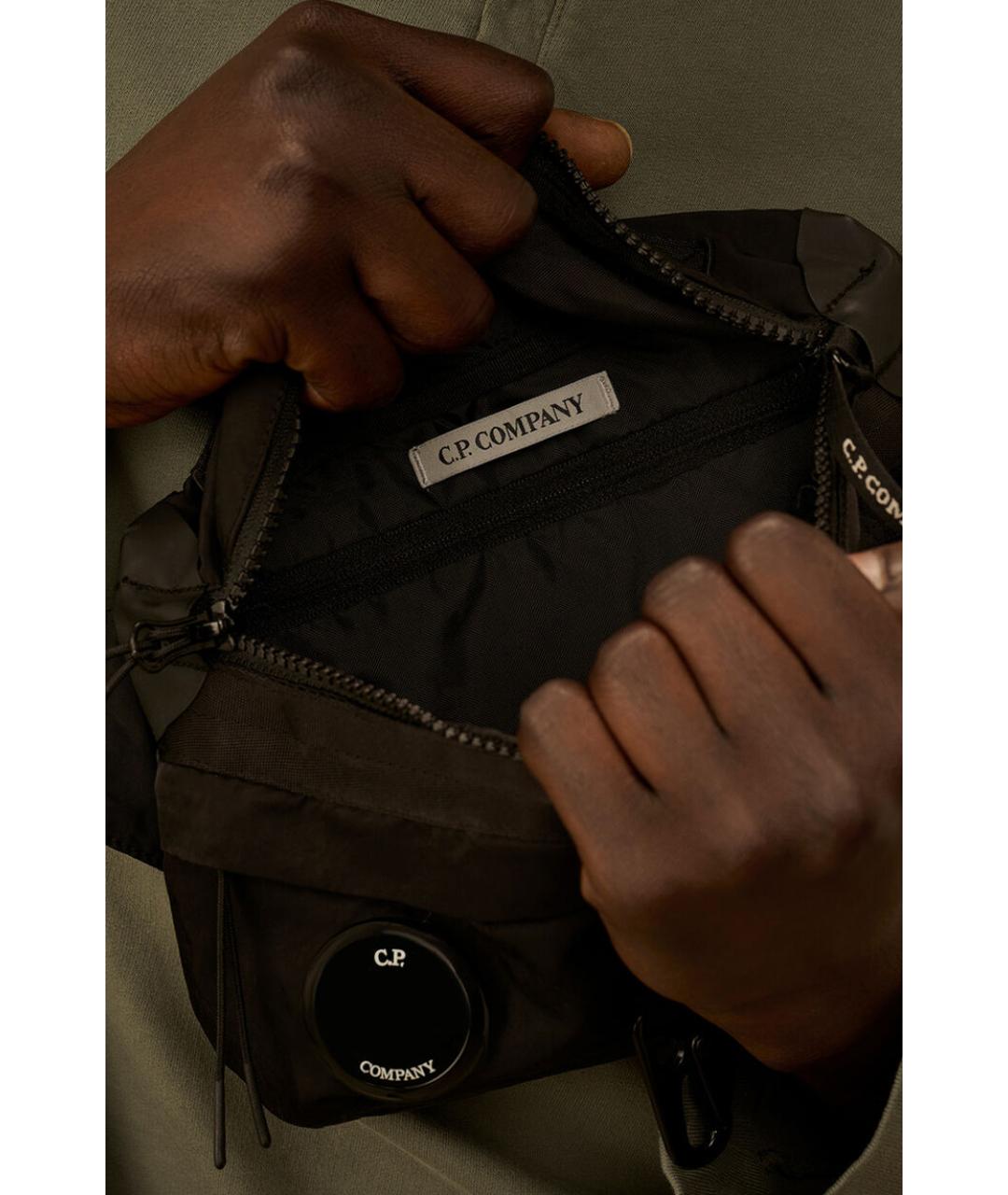 CP COMPANY Черная поясная сумка, фото 3