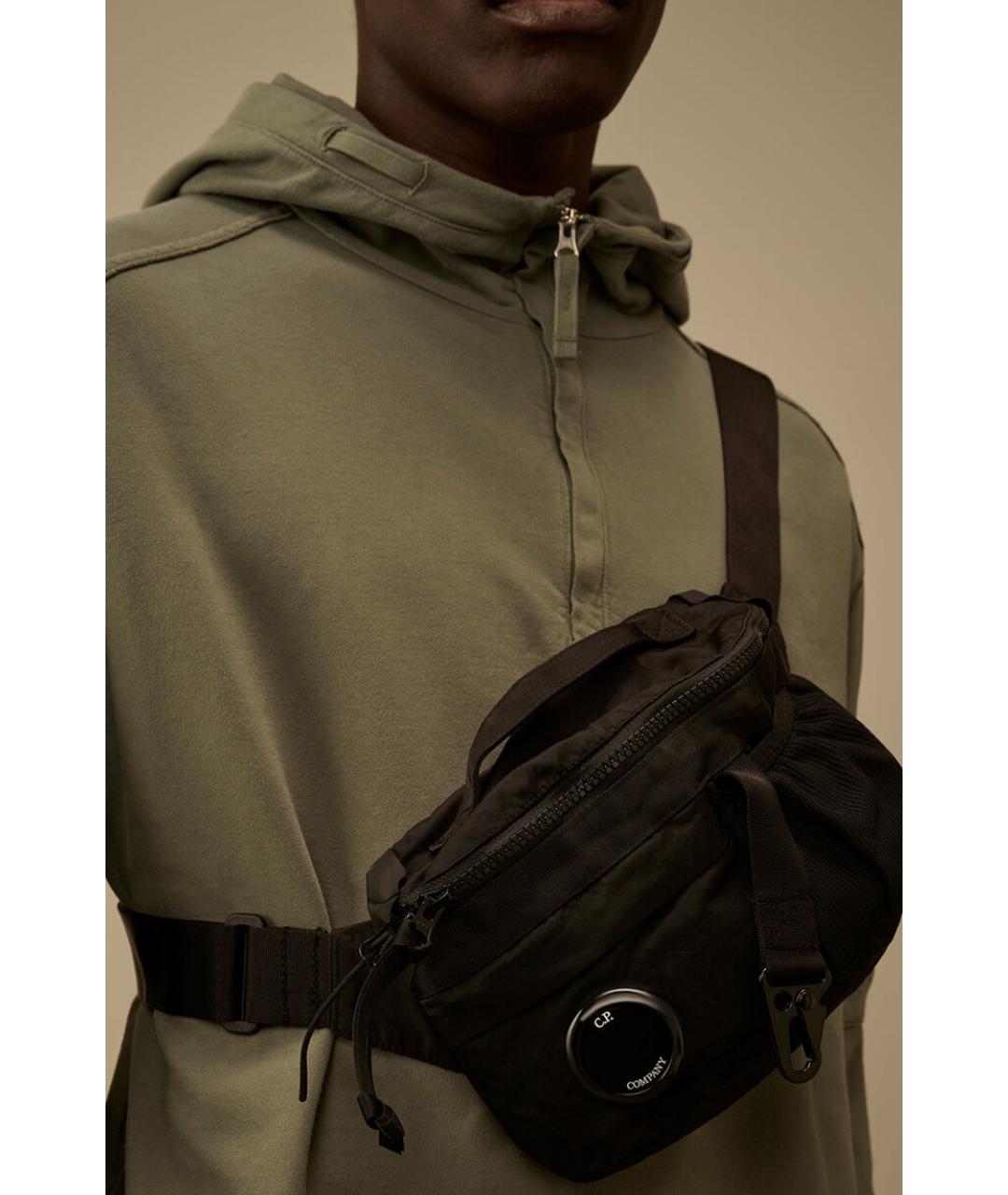 CP COMPANY Черная поясная сумка, фото 2