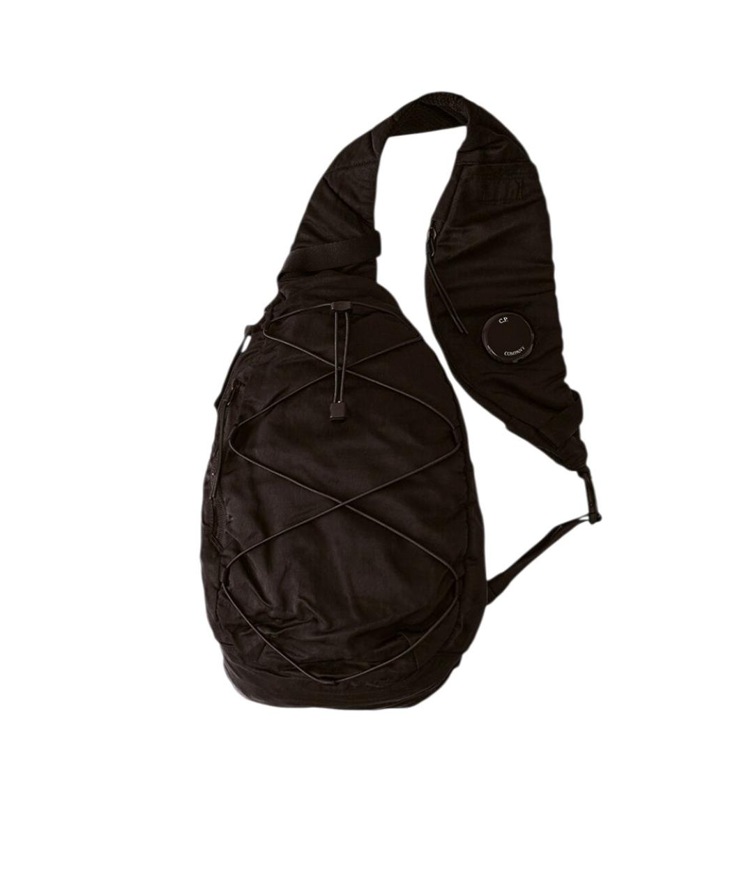 CP COMPANY Черная синтетическая сумка на плечо, фото 1