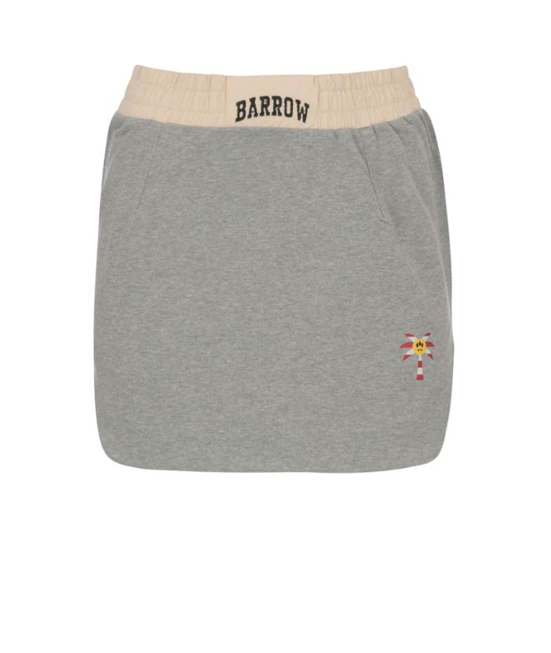 BARROW Серая юбка мини, фото 1