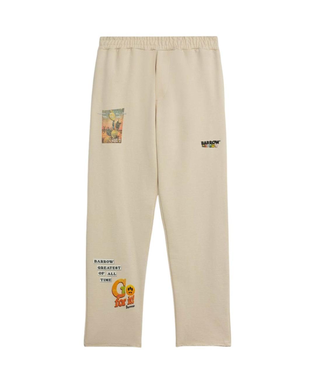 BARROW Бежевые повседневные брюки, фото 3