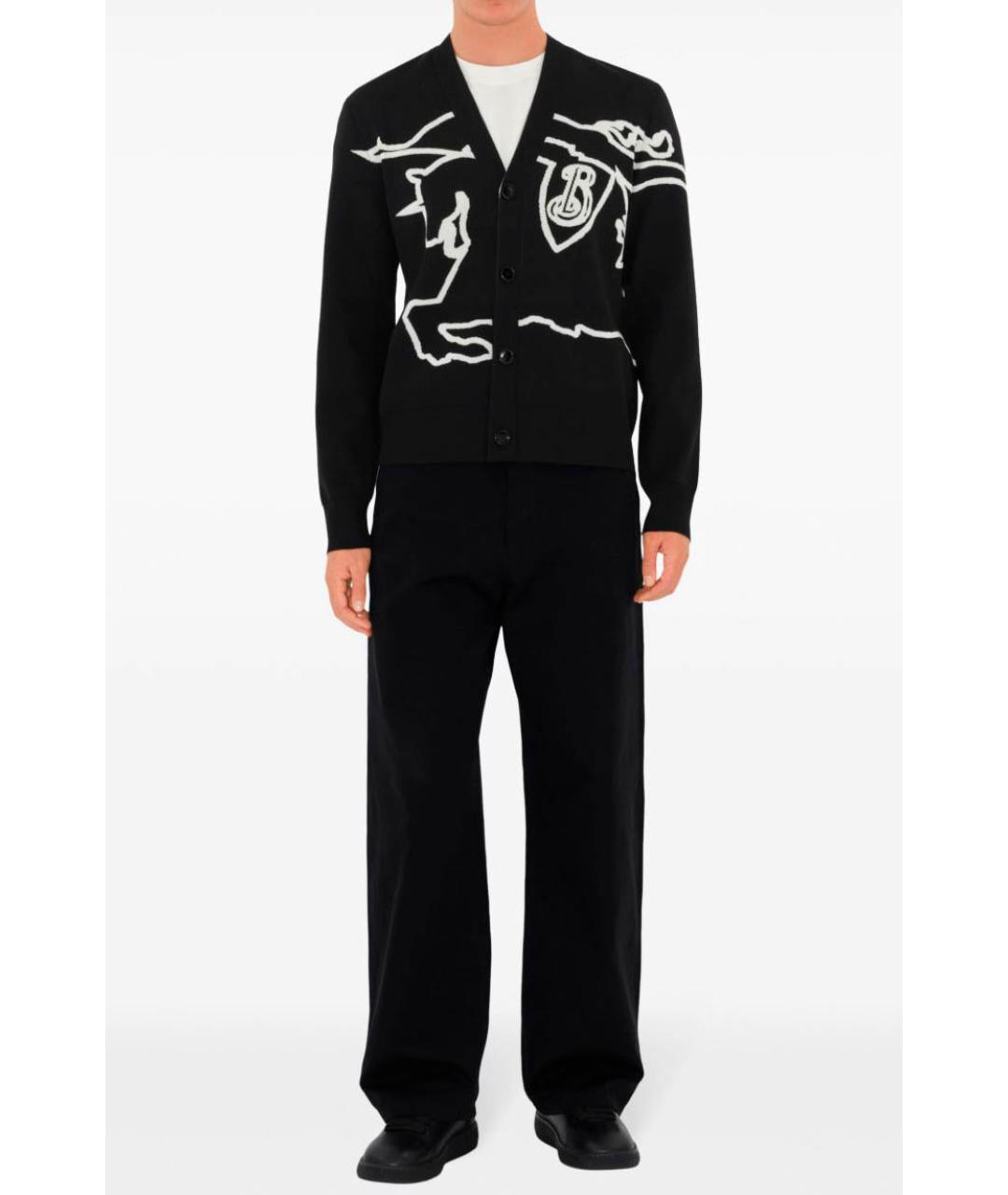 BURBERRY Черный кардиган, фото 2