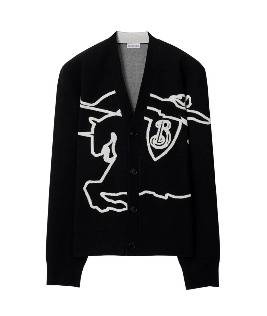 BURBERRY Черный кардиган, фото 1