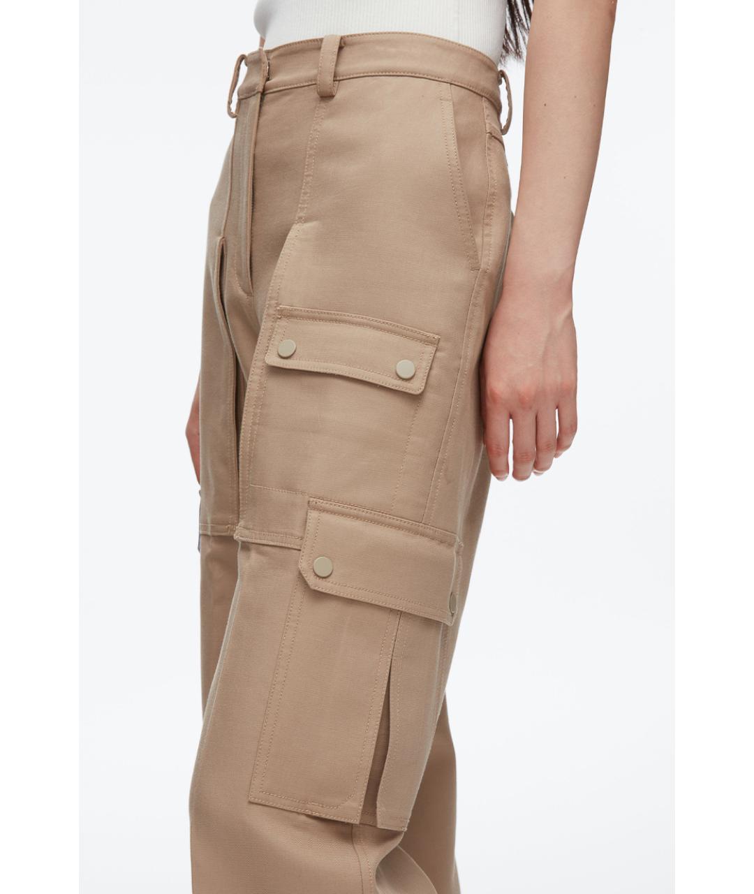 3.1 PHILLIP LIM Бежевые прямые брюки, фото 3