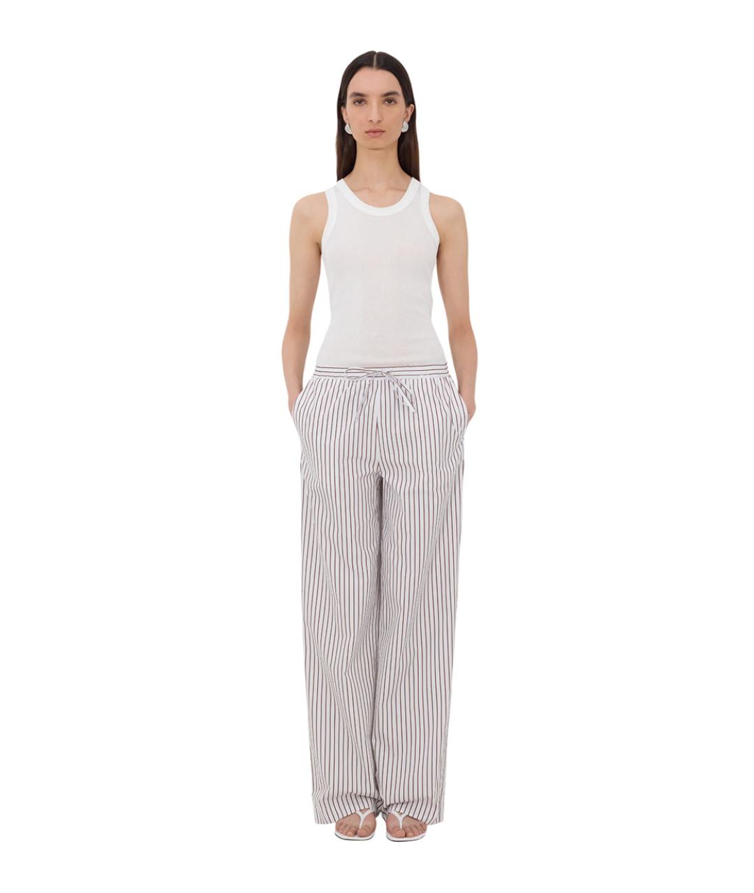 LOULOU DE SAISON Красные прямые брюки, фото 2