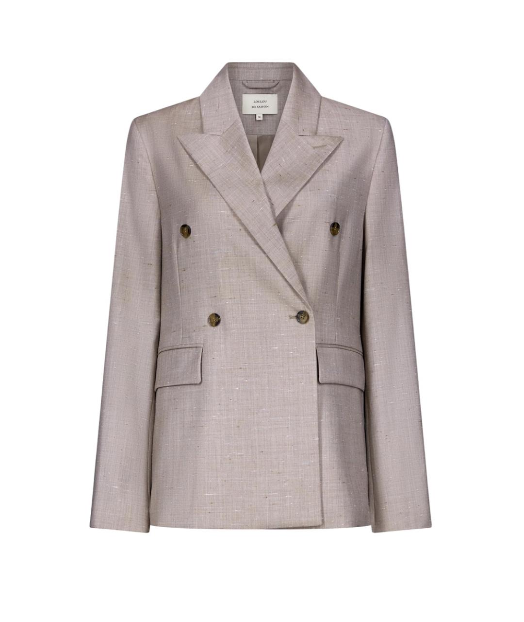 LOULOU DE SAISON Бежевый жакет/пиджак, фото 1