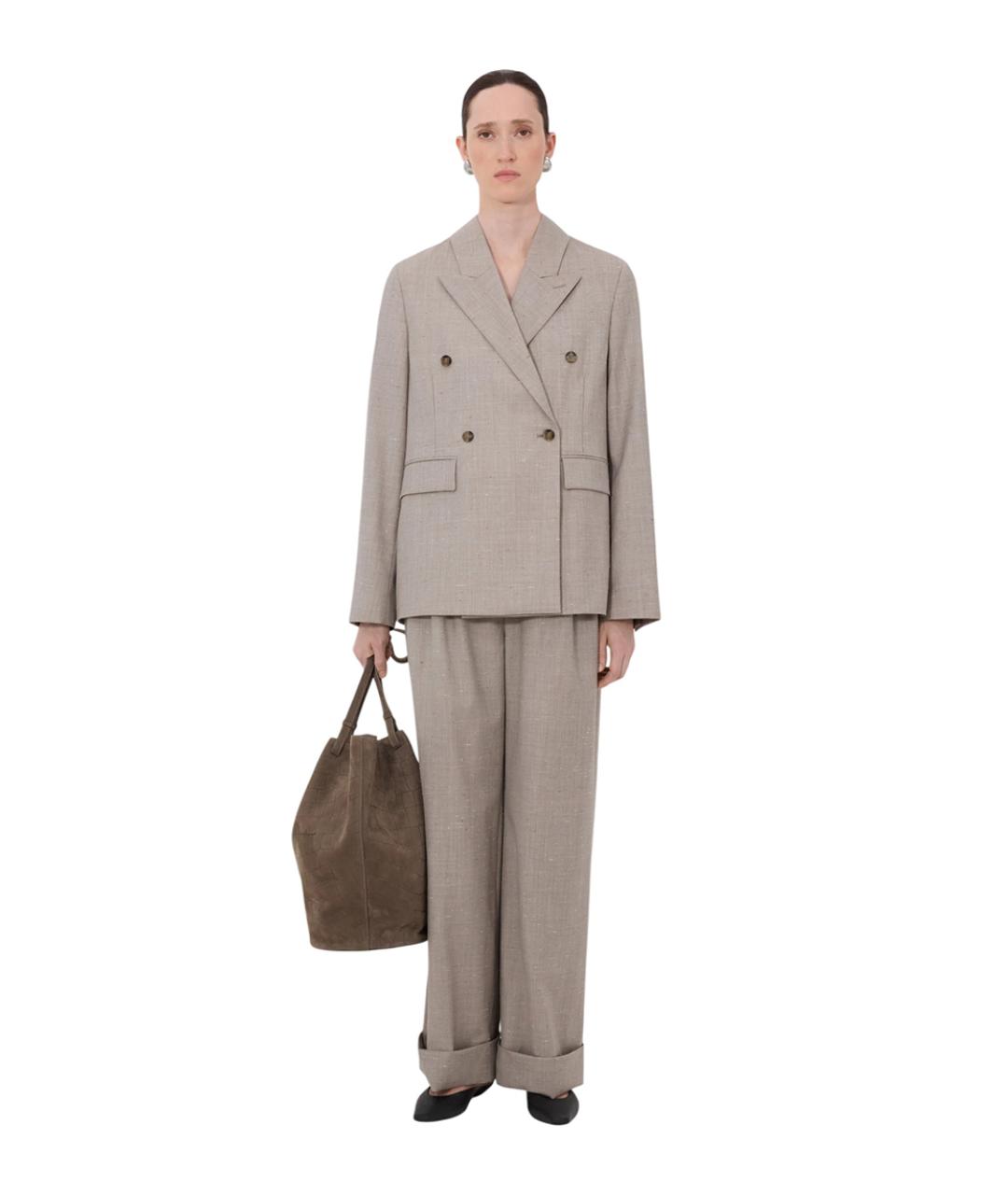 LOULOU DE SAISON Бежевый жакет/пиджак, фото 2