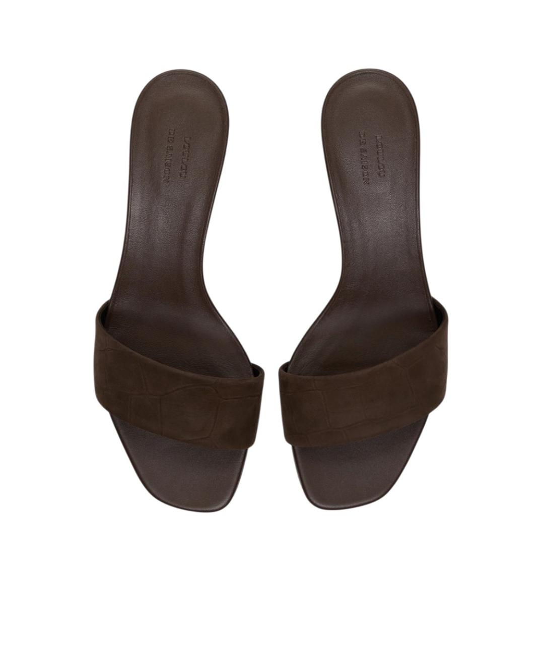 LOULOU DE SAISON Коричневые сандалии, фото 4