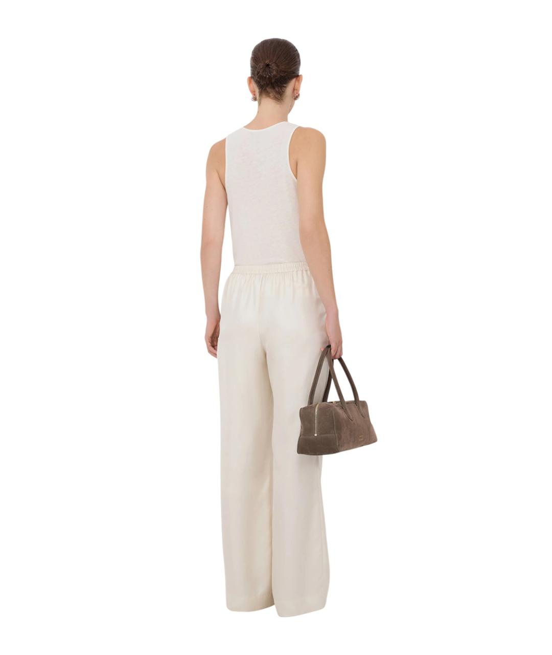 LOULOU DE SAISON Белые прямые брюки, фото 3