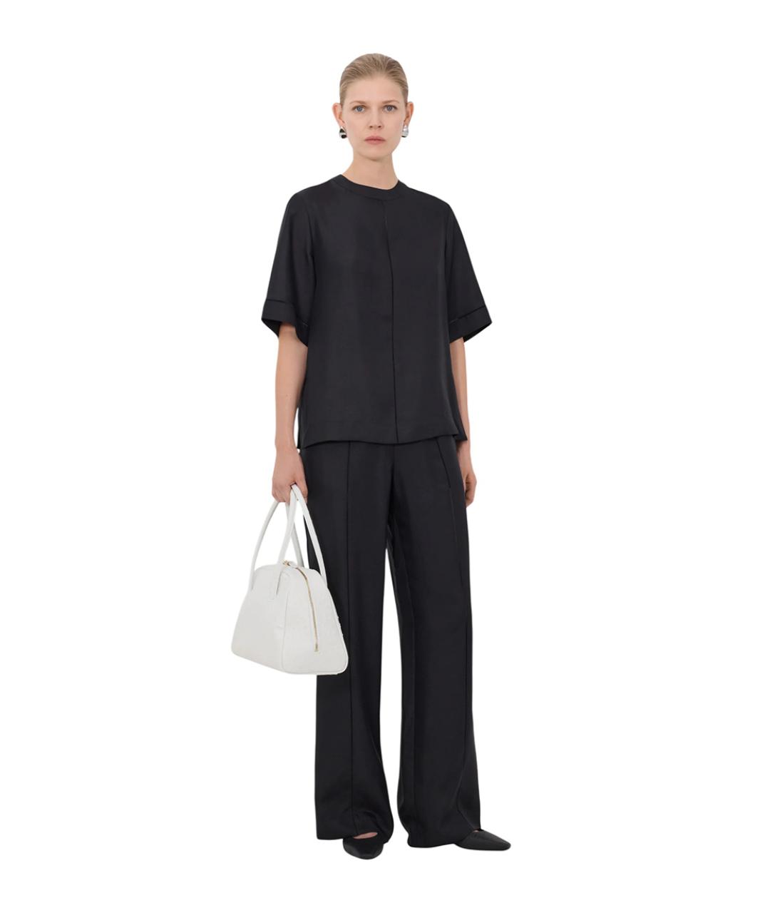 LOULOU DE SAISON Черная футболка, фото 2