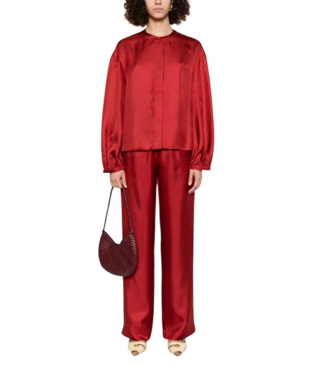 LOULOU DE SAISON Красные прямые брюки, фото 2