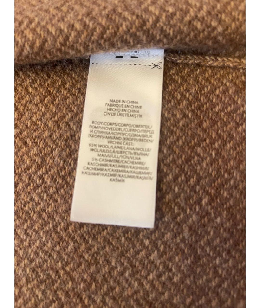 POLO RALPH LAUREN Коричневый шерстяной кардиган, фото 4
