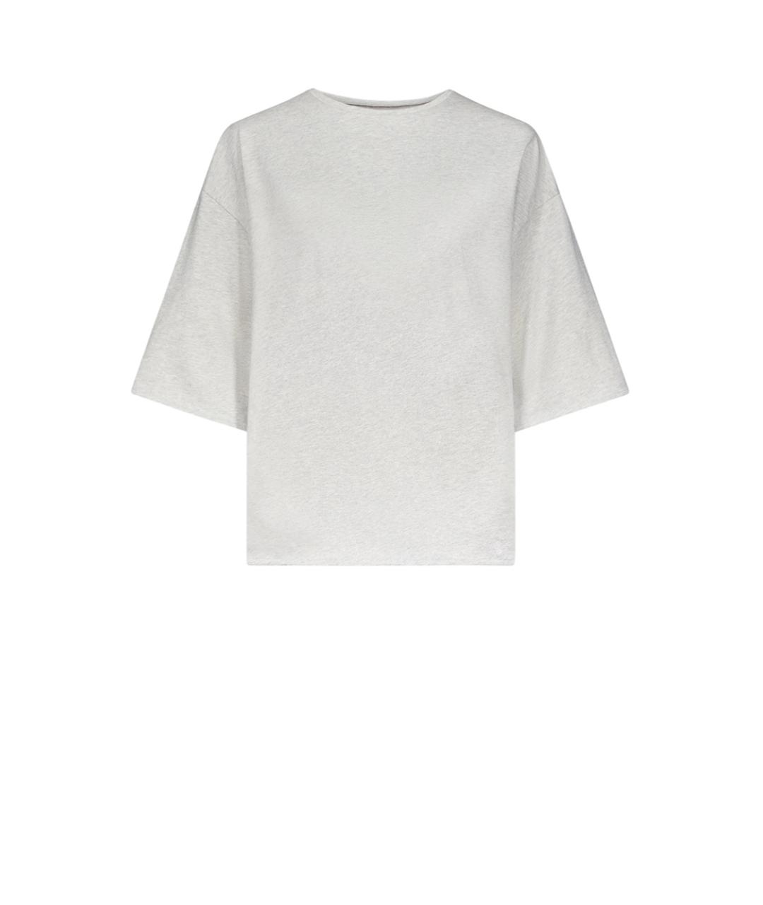 LOULOU DE SAISON Серая футболка, фото 1