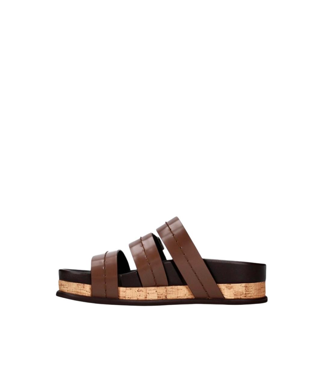 PREMIATA Коричневые кожаные сандалии, фото 3