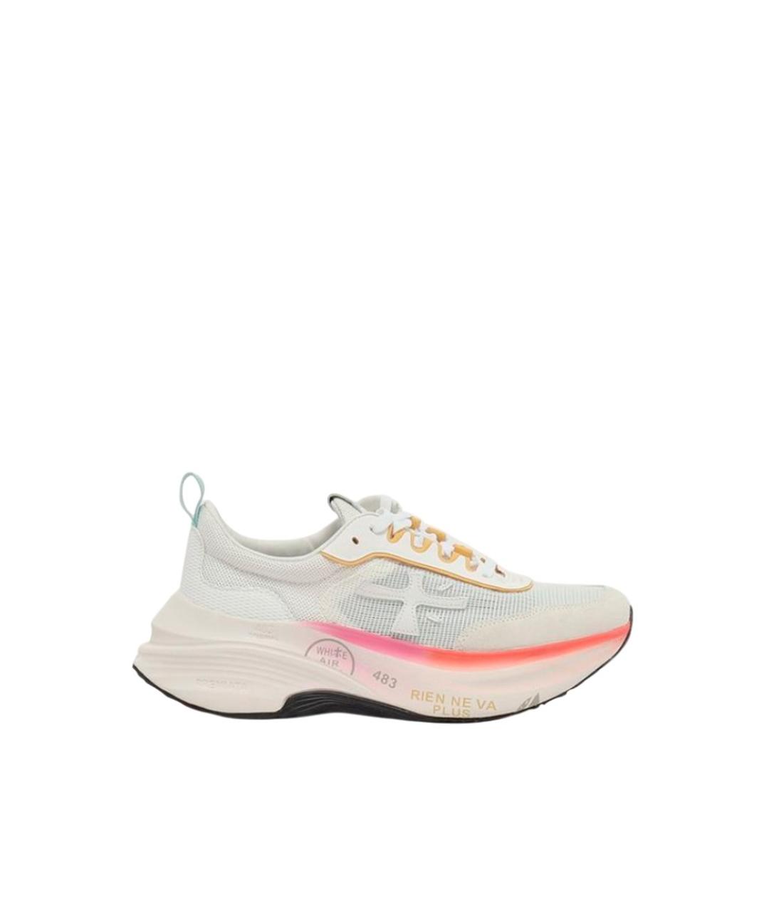 PREMIATA Белые текстильные кроссовки, фото 1