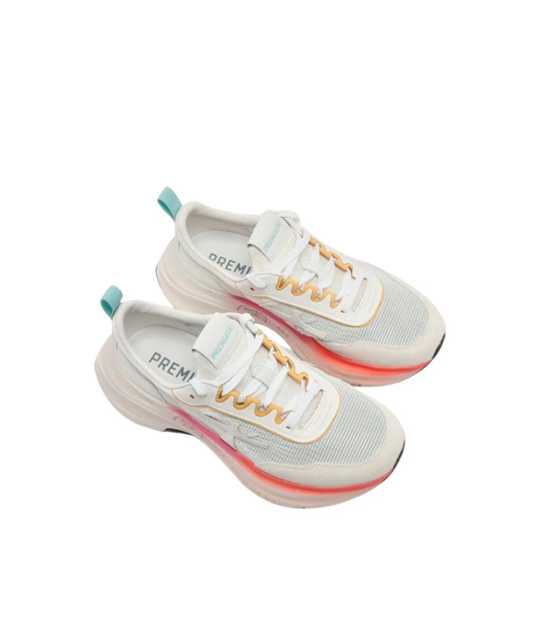 PREMIATA Белые текстильные кроссовки, фото 2