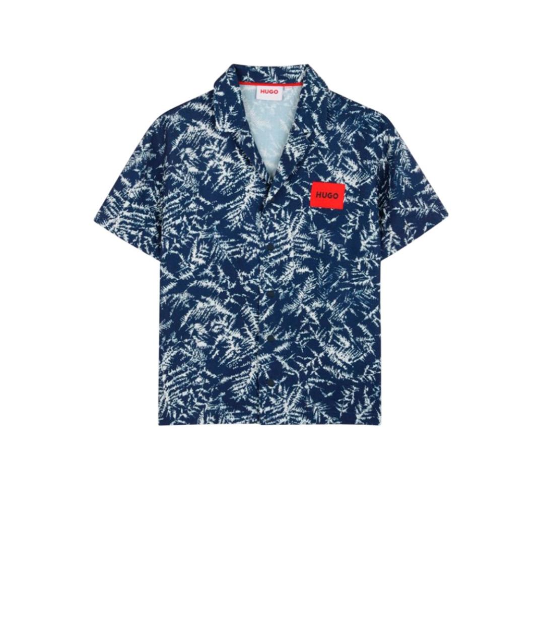 HUGO BOSS Синяя детская рубашка, фото 1