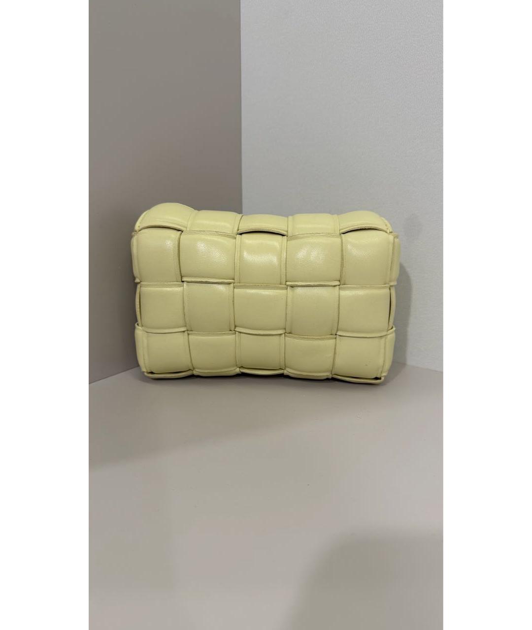 BOTTEGA VENETA Желтая кожаная сумка через плечо, фото 2