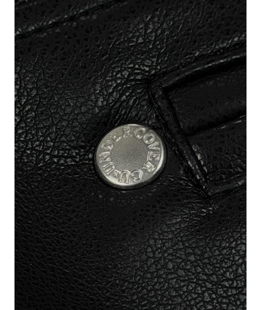 UNDERCOVER Черная кожаная куртка, фото 8