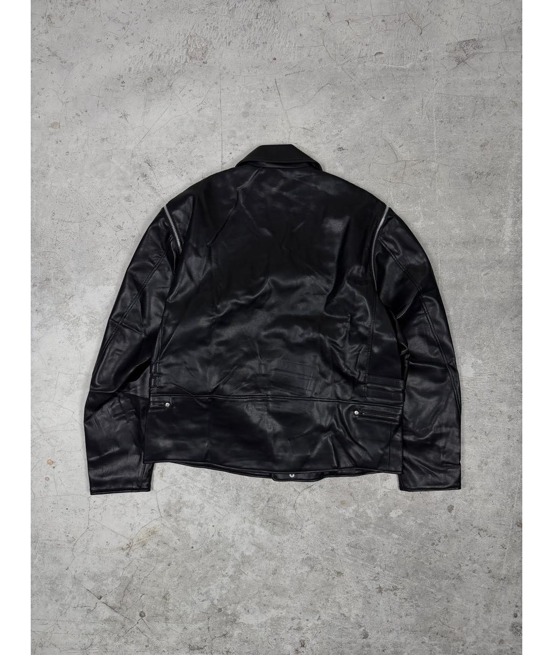 UNDERCOVER Черная кожаная куртка, фото 2