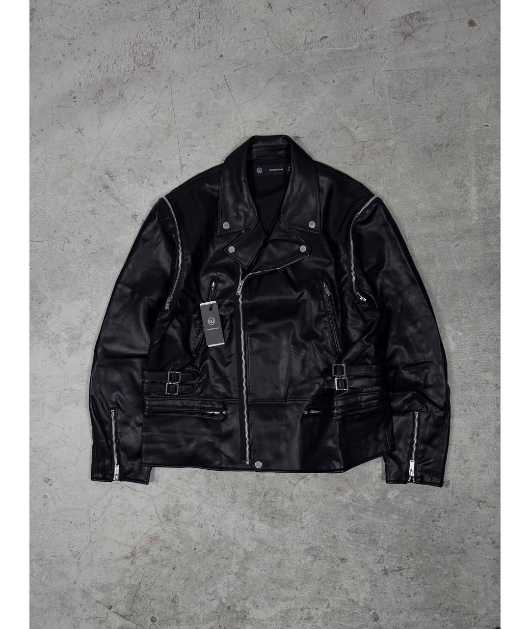 UNDERCOVER Черная кожаная куртка, фото 9